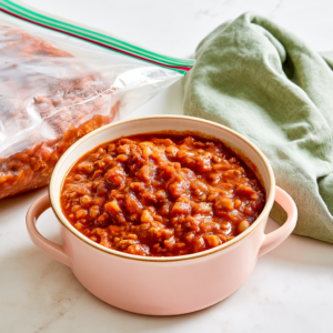 Une seule bolognaise, quatre dîners différents (le vrai batchcooking)